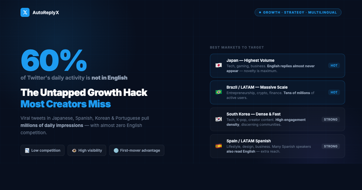 How to grow on Twitter by replying to foreign language tweets — the untapped growth hack